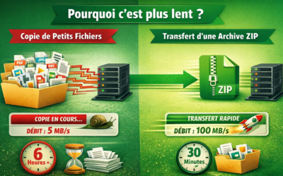 Copier des milliers de fichiers ou une archive ZIP : laquelle est vraiment la plus rapide ?