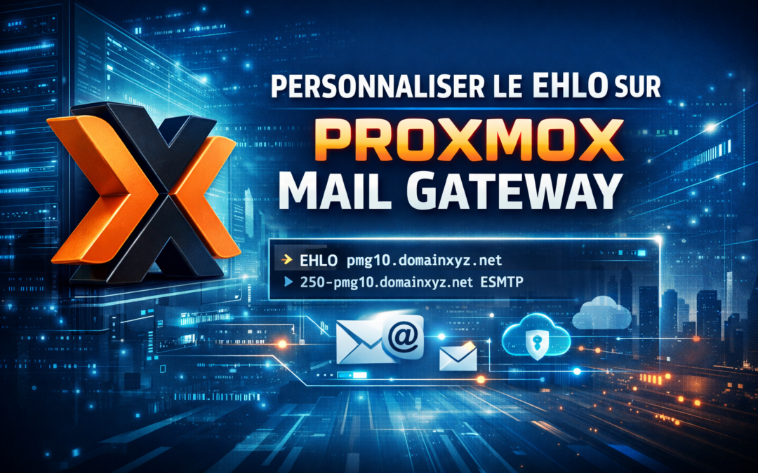 Personnaliser le EHLO sur Proxmox Mail Gateway (sans modifier le domaine interne de la VM)